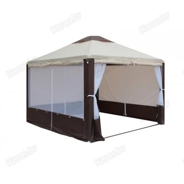 Шатер Митек Пикник Элит 3х3м (бежево-коричневый)