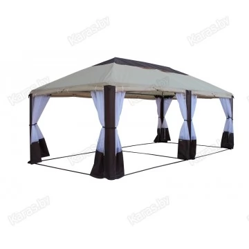 Шатер Митек Пикник Элит 6х3м (бежево-коричневый)