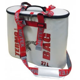 Термосумка Митек Овал с крышкой 50х20х40 см (27 л, серый)