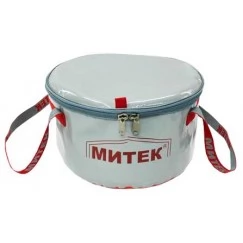 Ведро Митек с крышкой 14 л, серое (30x20 см)