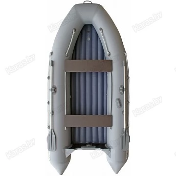 Надувная 6 местная ПВХ лодка Кайман N-380 НДНД
