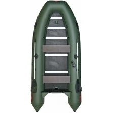 Надувная 5-6 местная ПВХ лодка Кайман N-380 (фанера 12мм)