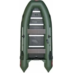 Надувная 5-6 местная ПВХ лодка Кайман N-380 (фанера 12мм)