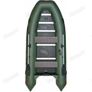 Надувная 5-6 местная ПВХ лодка Кайман N-380 (фанера 12мм)