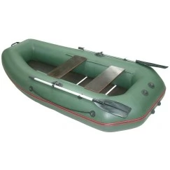 Надувная 2-местная ПВХ лодка Мурена 270 MP-2 (сборный пайол, оливковая)