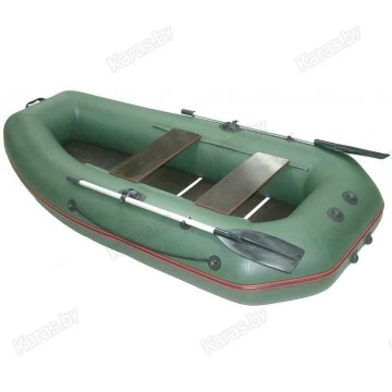 Надувная 2-местная ПВХ лодка Мурена 270 MP-2 (сборный пайол, оливковая)