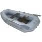Надувная 3-местная ПВХ лодка Мурена 300 MS-3 (слань-книжка, серая)