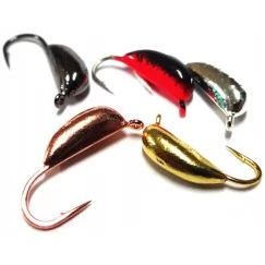 Мормышка вольфрамовая "Банан" с ушком 1.5 мм