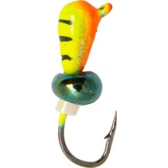 Мормышка вольфрамовая "Капля" тигровая с ушком 2.5 мм (3633M)