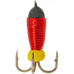Мормышка вольфрамовая "Чёртик" в красной оплетке с ушком 3.0 мм (1142A)