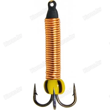 Мормышка вольфрамовая "Чёртик" в медной оплетке с ушком 1.5 мм (1113B)