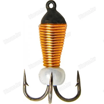 Мормышка вольфрамовая "Чёртик" в медной оплетке с ушком 2.5 мм (1131B)