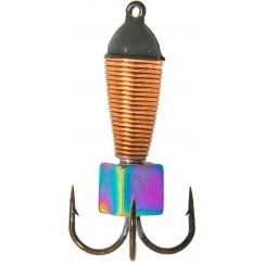 Мормышка вольфрамовая "Чёртик" в медной оплетке с ушком 3.0 мм (1242B)