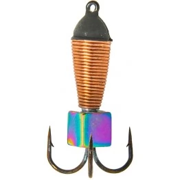 Мормышка вольфрамовая "Чёртик" в медной оплетке с ушком 3.0 мм (1242B)