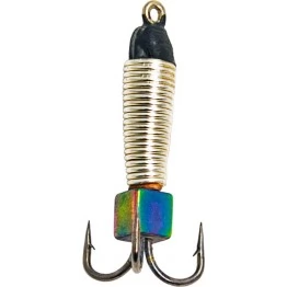 Мормышка вольфрамовая "Чёртик" в серебристой оплетке с ушком 2.0 мм (1222D)