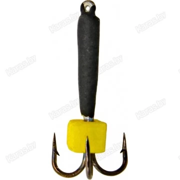 Мормышка вольфрамовая "Чёртик" с сырным кубиком и ушком 1.5 мм (2412P)