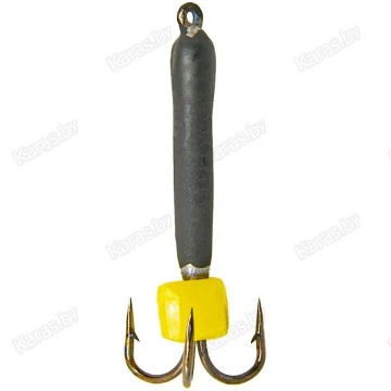 Мормышка вольфрамовая "Чёртик" с сырным кубиком и ушком 1.5 мм (2413P)