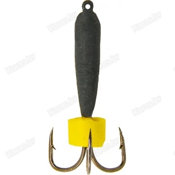 Мормышка вольфрамовая "Чёртик" с сырным кубиком и ушком 2.5 мм (2433P)