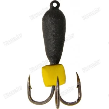 Мормышка вольфрамовая "Чёртик" с сырным кубиком и ушком 3.0 мм (2442P)