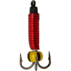 Мормышка вольфрамовая "Чёртик" в красной оплетке с ушком 1.5 мм (1112A)