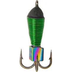 Мормышка вольфрамовая "Чёртик" в зеленой оплетке с ушком 2.5 мм (1231C)