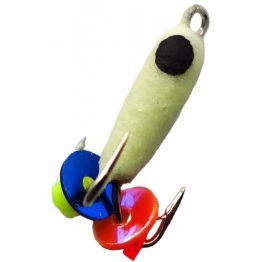 Мормышка вольфрамовая "Чёртик" с фосфором и ушком 1.5 мм