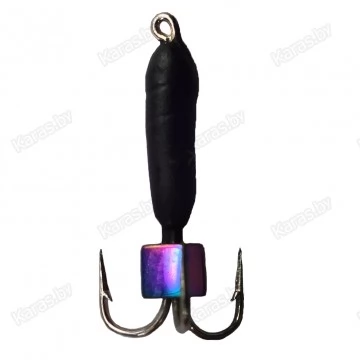 Мормышка вольфрамовая Чёртик с кубиком Хамелеон и с ушком 2 мм (174)