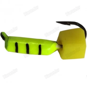 Мормышка вольфрамовая Столбик с сырным кубиком и ушком 1.5 мм (482)