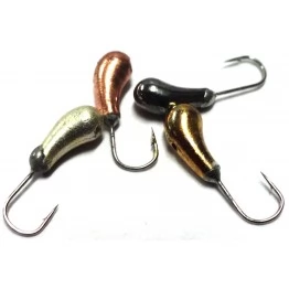 Мормышка вольфрамовая "Чесночинка" с отверстием 2.5 мм