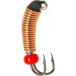 Мормышка вольфрамовая "Коза" в медной оплетке с ушком 1.5 мм (411B)