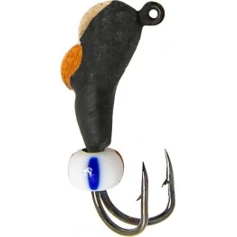 Мормышка вольфрамовая "Коза" с золотой коронкой и ушком 3.0 мм (414R)