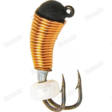 Мормышка вольфрамовая "Коза" в медной оплетке с ушком 3.0 мм (414B)