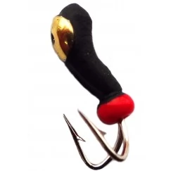 Мормышка вольфрамовая "Коза" перевертыш с коронкой и отверстием 2.0 мм