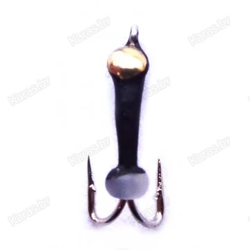 Мормышка вольфрамовая "Коза" с коронкой и ушком 1.5 мм