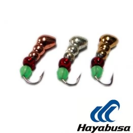 Мормышка вольфрамовая "Муравей" с бисером и отверстием 2.5 мм