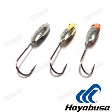 Мормышка вольфрамовая "Овсинка" с отверстием 2.5 мм