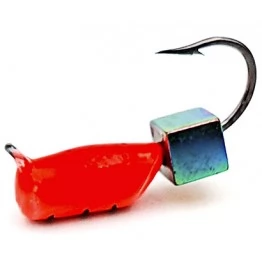 Мормышка вольфрамовая Столбик с кубиком хамелеон и ушком 2.5 мм (451)