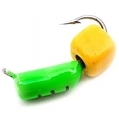 Мормышка вольфрамовая Столбик с сырным кубиком и ушком 2.0 мм (491)