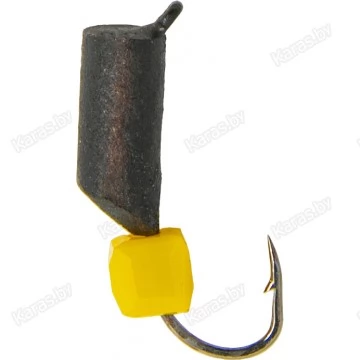 Мормышка вольфрамовая "Гвоздик" с сырным кубиком и ушком 3.0 мм (754P1)