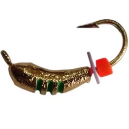 Мормышка вольфрамовая "Уралка" с рисками и ушком 2.5 мм (4031)