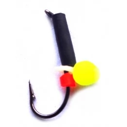 Мормышка вольфрамовая "Столбик" с бусиной "Неон" и ушком 1.5 мм