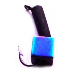 Мормышка вольфрамовая "Столбик" с кубиком "Хамелеон" и ушком 3.0 мм (432)