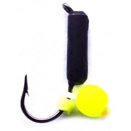 Мормышка вольфрамовая "Столбик" с бусиной "Неон" и ушком 2.0 мм