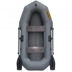Надувная 2-местная ПВХ лодка Муссон R-260 (серая)