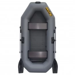 Надувная 2-местная ПВХ лодка Муссон S-240 (серая)
