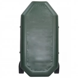 Надувная 2-местная ПВХ лодка Муссон S-240 (зеленая)