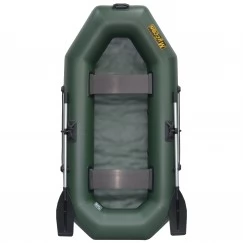 Надувная 2-местная ПВХ лодка Муссон S-240 (зеленая)