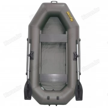 Надувная 2-местная ПВХ лодка Муссон S-250 (серая)