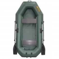 Надувная 2-местная ПВХ лодка Муссон S-250 (зеленая)