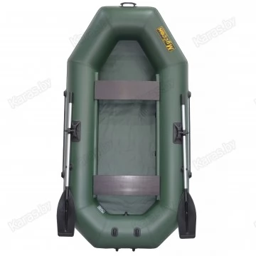 Надувная 2-местная ПВХ лодка Муссон S-250 (зеленая)